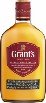 Виски шотландский купажированный Грантс Трипл Вуд 3 года выдержки 0,05 л. 40%