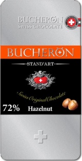 BUCHERON горький шоколад с фундуком ж/б 100г