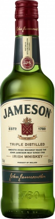 Виски Ирландский купажированный ДЖЕМЕСОН 0,5 л. 40%