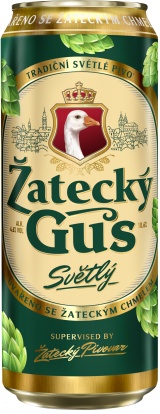 Пиво светлое (пастер) Жатецкий Гусь (" Zatecky Gus") ж/б 0,45 л. 4,6%