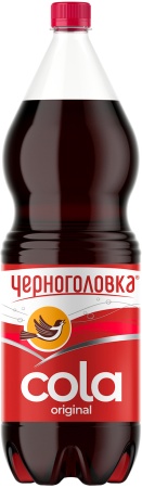 Напиток безалкогольный сильногазированный Кола Черноголовка 2 л ПЭТ
