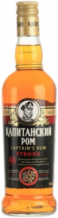 Настойка горькая  Капитанский со вкусом рома СТРОНГ  0,5 л. 48%