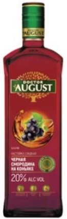 Настойка сладкая Доктор август черная смородина на коньяке (DOKTOR AUGUST) 0,5 л. 20%