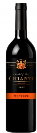 Вино ординарное Кьянти Манчетти кр. сух., категории DOCG, регион Тоскана 0,75 л. 12,5%