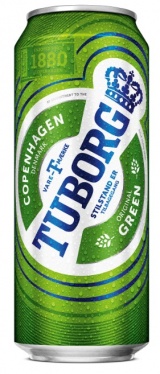 Пиво светлое (пастер) Туборг Грин ("Tuborg Green") ж/б 0,45 л. 4,6%