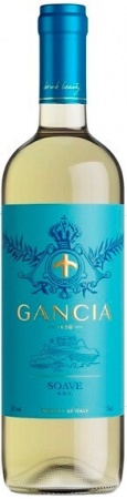 Вино защищенного наименования места происхождения сухое белое, категория DOC, регион Венето "Ганча Соаве" 0,75 л. 12%