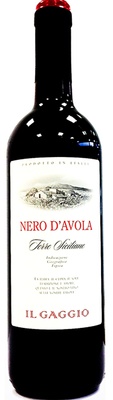 Вино ординарное сортовое Иль Гаджо Неро Д'Авола Сицилия кр.сух.,  0,75 л. 12,5%