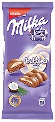 Шоколад Милка Бабблес молочный с кокосом 92г