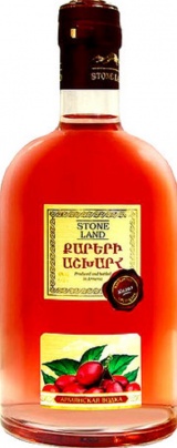 Спиртной напиток Армянская плодовая водка Кизил, серия Страна Камней 0,2 л. 40%