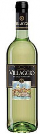 Вино столовое Вилладжио бел.п/сл. 0,75 л. 10%