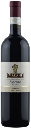 Вино ординарное сортовое сухое красное Саперави торговой марки Марани 0,75 л. 7,5-13,5%