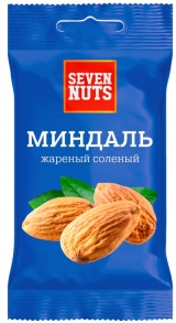 Миндаль жареный солёный ТМ Seven Nuts 50гр