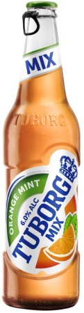 Пивной напиток Туборг Микс Апельсин Мята ст/б 0,48 л. 6%