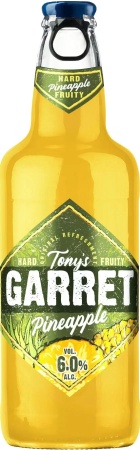 Напиток изготовленный на основе пива ТОНИ’С ГАРРЕТ Хард Ананас ст/б  0,4 л. 6%