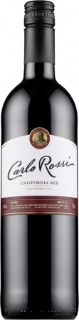 Вино столовое Карло Росси Калифорния Красное кр. п/сух. 0,75 л. 12%