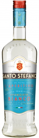 Напиток плодовый алкогольный особый сладкий Санто Стефано Вермут Бьянко 1 л. 13,5%