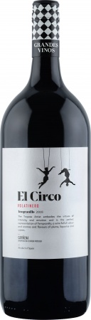 Вино сортовое ординарное серии Эль Цирко, Темпранильо регион Кариньена кр. сух. 1,5 л. 13,5%