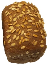 Хлеб Кубанский с семечками нарезка РЖ ПШ 300гр нарезка