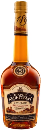 Коньяк пятилетний Старый Кенигсберг 0,5 л. 40%