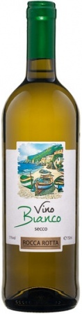 Вино ординарное сухое белое "Рокка Ротта" 0,75 л. 10,5-11%