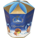 Набор конфет Вдохновение с шоколадно-ореховым кремом и цельным фундуком 150гр