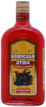 Настойка сладкая Боярская душа клюква на коньяке с/б фл. 0,5 л. 20%