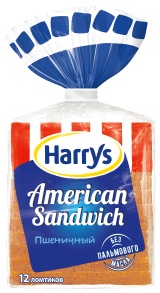 Хлеб "Американские сэндвичи" пшеничный нарезной 470г