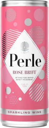 Вино игристое Ла Петит Перле брют розовое ж/б 0,25 л. 11,5%