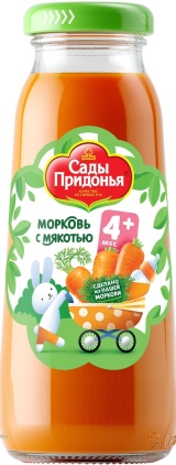 Нектар "Сады Придонья" морковный с мякотью 0,2л ст/б