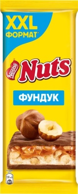 Шоколад Натс молоч. с Фундуком Нугой и Карамелью 180г