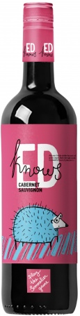 Вино сортовое ординарное Каберне Совиньон сухое красное серия ED Knows 0,75 л. 13%