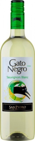 Вино молодое Гато Негро Совиньон Блан сухое белое 0,75 л. 12%