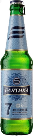 Пиво светлое (пастер) Балтика экспортное №7 ст/б 0,5 л. 5,4%