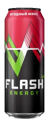 Flash Up Energy Ягодный Микс 0,45л ж/б