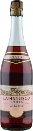 Вино игристое жемчужное «Ламбруско Эмилия Фонтале» п/сл розовое 0,75 л. 8%
