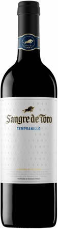 Вино защищенного наименования места происхождения региона Ла Манча категории DO кр. сух. "Сангре де Торо Темпранильо" 0,75 л. 13,5-14,5%