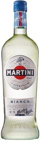 Ароматизированный виноградосодержащий напиток из виноградного сырья Мартини Бьянко белый сладкий 0,5 л. 15%