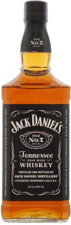 Виски зерновой Джек Дэниелс Теннесси Виски 1 л. 40%
