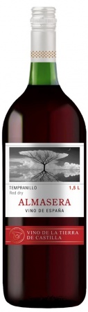 Вино ординарное Темпранильо серия АЛЬМАСЕРА кр.сух. 1,5 л. 8-12%