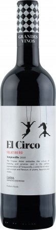 Вино сортовое ординарное серии Эль Цирко Темпранильо регион Кариньена кр. сух. 0,75 л. 13,5%