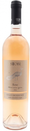 Вино защищенного географического указания Стоби Розе роз. сух., серия Стоби 0,75 л. 12,5%