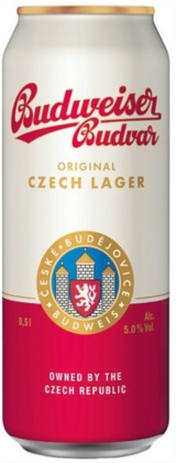 Пиво Будвайзер Будвар Ориджинал светлое пастер. фильтр. ж/б 0,5 л. 5%