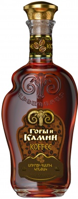 Спиртной напиток на основе армянского коньяка Горы и Камни Кофе 5 лет выдержки со вкусом кофе 0,5 л. 35%