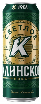 Пиво Клинское светлое ж/б 0,45 л. 4,7%