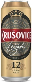 Пиво Крушовице 12 светлое пастер. фильтр. ж/б 0,5 л. 5%