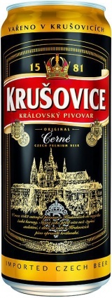 Пиво темное Крушовице Черне фильт. паст. Krusovice Cerne ж/б 0,5 л. 3,8%