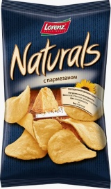 Чипсы картофельные Naturals со вкусом Пармезана 100гр