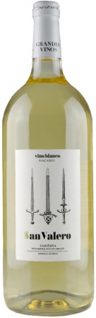 Вино защищенного наименования места происхождения категории Д.О.П. региона Кариньена бел. сух. Сан Балеро 1,5 л. 12%