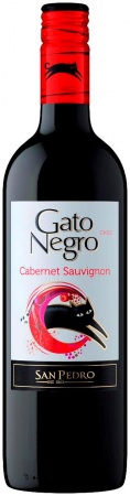 Вино защищенного наименования места происхождения Гато Негро Каберне Совиньон полусухое красное  0,75 л. 13%