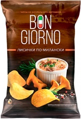 Чипсы картофельные Bon Giorno вкус Лисички по-милански 80 г